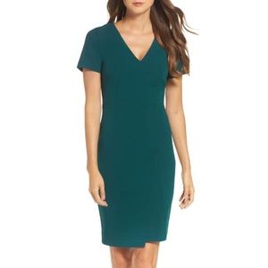 Vince Camuto Scuba Crepe Sheath Dress